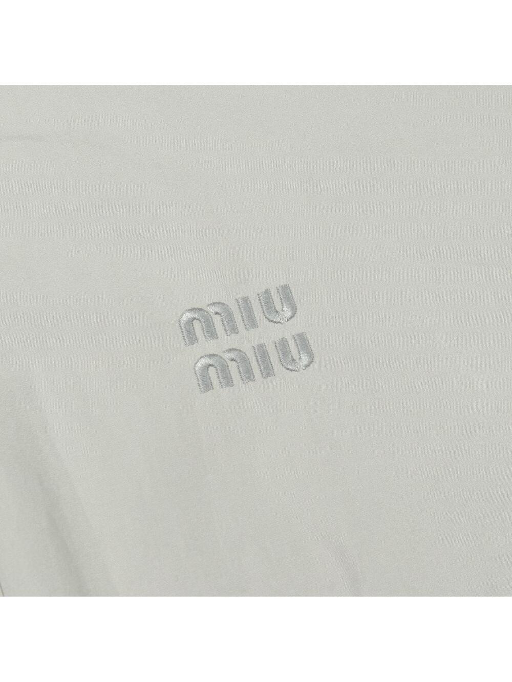 Miu Logo Embroidered Button- #274910M84B - Picture 9 of 9
